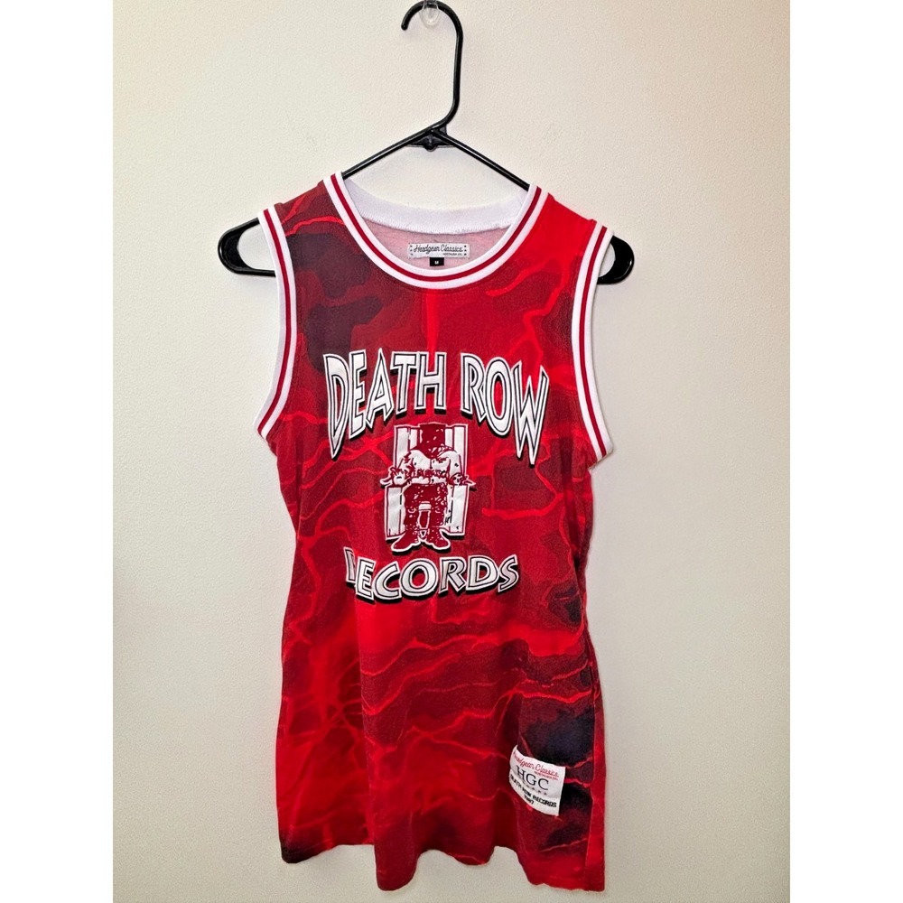 Headgear Classics Death Row Records Jersey Tank Dress Size M Pockets Cotton